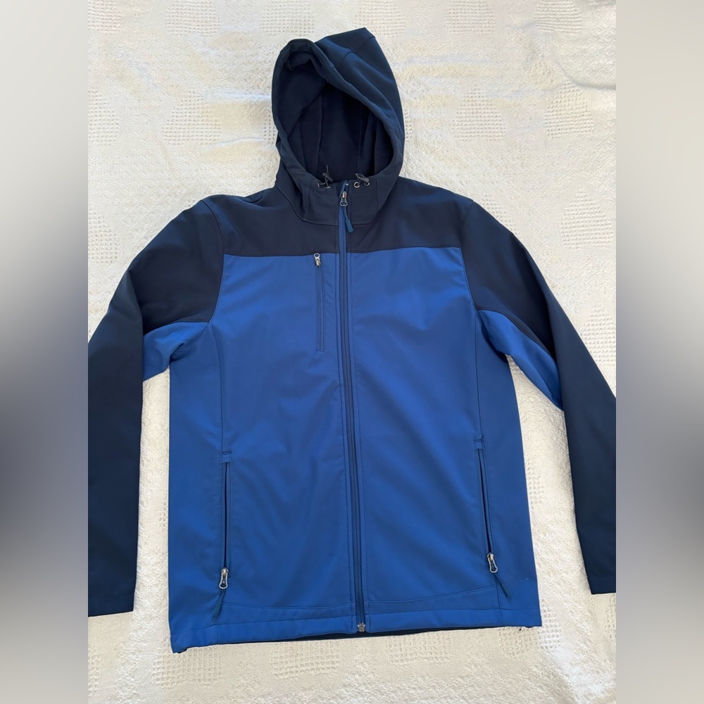 Port Authority Coat Men’s Medium Blue Medium Weight Water Repellent Jacket